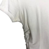MOTHER White Cinched Sides Tee- Size S (see notes)