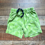 Hudson Baby Green Palm Frond Print Shorts- Size 6-9M