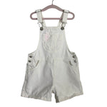 Zara White with Embroidered Fruit Short Denim Overalls- Size 2-3 years (see notes)