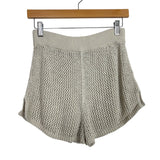 Abercrombie & Fitch Cream Open Knit Shorts - Size S (We Have Matching Top!)