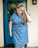 Talbots Modern Denim with Tie Belt Shirt Dress- Size 20W (sold out online)
