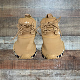 ADIDAS Tan/Animal Print La Marque Aux 3 Bandes Sneakers - Size 8 (See Notes)