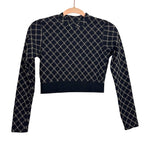 Noli Black Logo Cropped Top - Size S