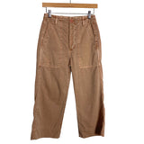 AMO Adobe Army Wide Leg Cropped Pants- Size 25 (see notes, Inseam 21.5”)