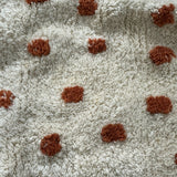 No Brand (Ebb & Thread) Cream and Brick Polka Dot Pillow Cover (see notes)