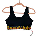 Tommy John Black Medalist Waistband Sport Bralette NWT- Size M