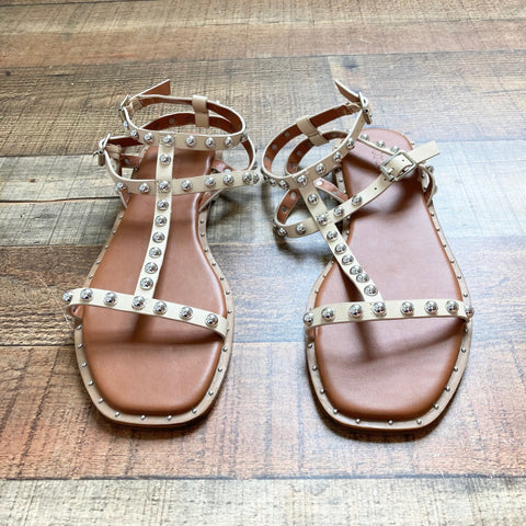 Coutgo Cream Studded Sandals- Size 7.5 (LIKE NEW)