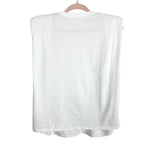 Vestique White with Shoulder Pads Clean Slate Top- Size S/M (see notes, sold out online)