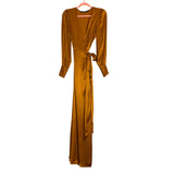 House of Harlow 1960 Golden Zippered Sleeve Wrap Dress- Size S (see notes, sold out online)