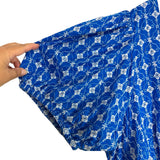 RHODE x Target Blue Embroidered Eyelet Lined Puff Sleeve Dress- Size 2X (sold out online)