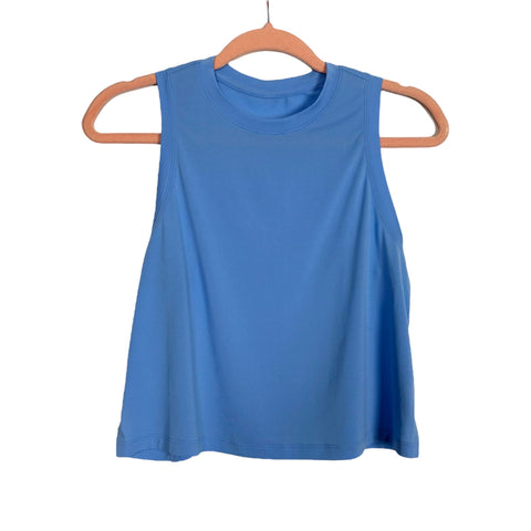 Lululemon Sky Blue Ultralight Waist-Length Tank Top - Size ~4 (No Size Tag, Fits Like A 4 - See Notes)