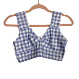 Fit Mama Purple and White Check Front Twist Sports Bra- Size S (we have matching leggings)