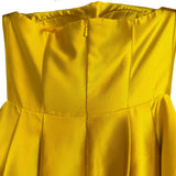 TRACY Couture Studio Yellow A-Line Full Strapless Gown- Size L (see notes)