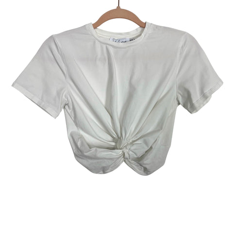 Petal + Pup White Front Twist Top - Size US 4