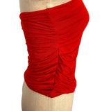 INDAH Body Red Ruched Side Strapless Top NWT- Size 1