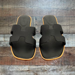 Project Cloud Memory Foam Black Jannel.a Sandals NWT - Size 8