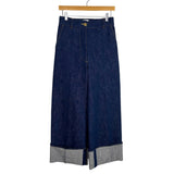 Patou Wide Leg Cuffed Jeans - Size 34 (Inseam 25")
