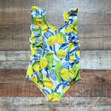 Kiddy Flowers Lemon Print One Piece- Size 4T
