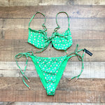 Lounge Green Floral Side Tie Bikini Bottoms NWT- Size XL (we have matching top)