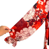 Mudpie Red Floral Maxi Dress NWT- Size M (sold out online)
