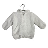 Angel Dear White Hooded Jacket - Size 0-6M
