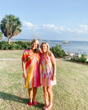 Trina Turk Colorful Striped V-Neck Dress- Size L (sold out online)