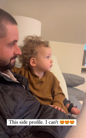 Old Navy Chestnut Waffle Top - Size 12-18M