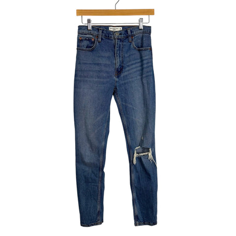 Abercrombie & Fitch The Skinny High Rise Jeans - Size 25/0R (Inseam 26")