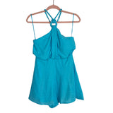 DO+BE Aqua Nadine Halter Romper NWT- Size S