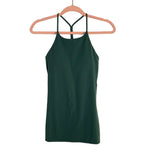 Lululemon Green Racerback Padded Tank- Size 4