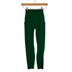 Lululemon Hunter Green Side Pocket Leggings - Size 2 (Inseam 24")