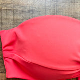 PINK Victoria Secret Hot Pink Strapless Padded Bikini Top- Size S-DD (see notes)
