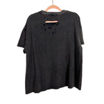 We The Free Black Distressed Top - Size S