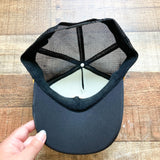Otoo Black and Gold Mesh Back Adjustable Trucker Hat- One Size Fits Most (see notes)