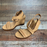 Vince Camuto Ankle Strap Wedge Heel Sandals- Size 9.5 (see notes)