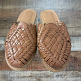 Sols Woven Leather Slide Sandals- Size 7