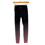 Lululemon Black/Pink Speckle Ombre Leggings - Size 4 (Inseam 26")