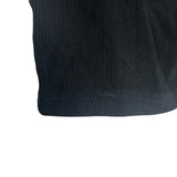 NIA Black Ribbed Cropped Cami- Size S (see notes)