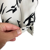 A New Day White/Black Patterned Top- Size XL