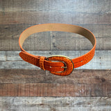 B-Low The Belt Embossed Leather Belt - Size XS