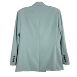 Scoop Light Blue with Shoulder Pads Double Breasted Blazer NWT- Size XS (see notes)