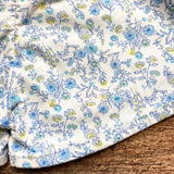 Harbour Blue/Yellow Floral Print Tank and Shorts Set- Size 2/3Y (see notes, sold as a set)