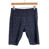 Ajisai Gray/Black Animal Print Biker Shorts- Size L