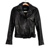 Mackage Black Lambskin Leather Jacket- Size XXS