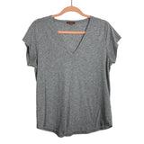 Lilla P Heather Gray V-Neck Tee- Size M