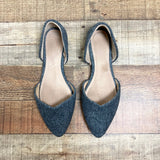 Old Navy Grey Faux Wool Slip On Flats- Size 7.5