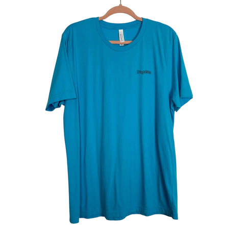 Canvas Bright Blue Birddogs T-Shirt - Size Men's XL
