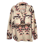 Sanctuary Beige/Pink/Brown Shacket - Size S