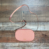 Kate Spade Pink Glitter Oval Camera Crossbody Bag