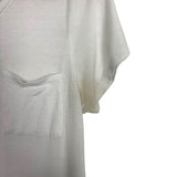 Active Basic White Pocket Tee- Size M (see notes)